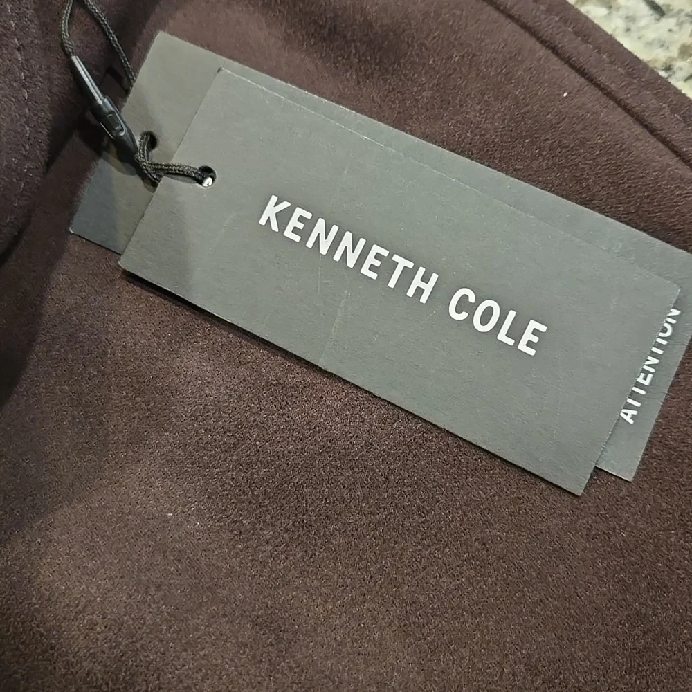 KENNETH COLE BELTED MAXI SKIRT. SIZE 2. DEEP BARK.
